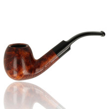 Adsorba Orange Saddle Bent Apple 9mm Briar Pipe 202