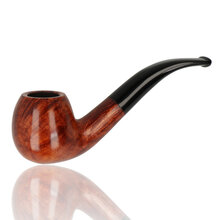 Adsorba Orange Saddle Bent Apple 9mm Briar Pipe 208