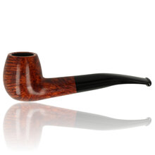 Adsorba Orange Tapered Curved Apple 9mm Briar Pipe 210