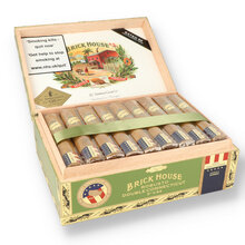 Brick House Double Connecticut Shade Robusto Nicaraguan Cigars (Full Box of 25 Cigars)