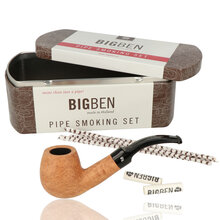 Big Ben Smooth Bent Pipe Smoking Starter Kit (Bent Smooth)