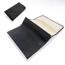 Spanish High Grade Roll Up Leather Pipe Tobacco Pouch 50161 Black