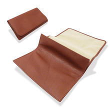 Spanish High Grade Roll Up Leather Pipe Tobacco Pouch 50161 Tan