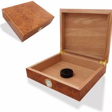Light Burl Veneer Humidor HUP127 (20 Cigars)
