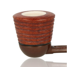 Falcon Block Meerschaum Lined Ribbed Algiers Bowl