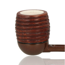 Falcon Block Meerschaum Lined Ribbed Billiard Bowl