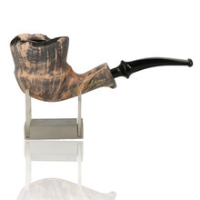 Erik Nording Freehand Signature Smooth Black Grain Briar Pipe 177