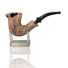 Erik Nording Freehand Signature Smooth Black Grain Briar Pipe 184