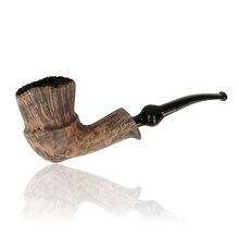 Erik Nording Freehand Signature Black Grain Briar Pipe 186