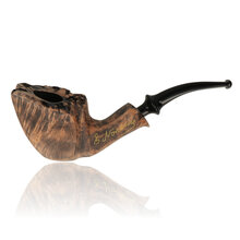 Erik Nording Freehand Signature Black Grain Briar Pipe 189