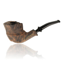 Erik Nording Freehand Signature Black Grain Briar Pipe 190