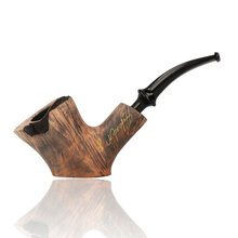 Erik Nording Freehand Signature Black Grain Briar Pipe 191