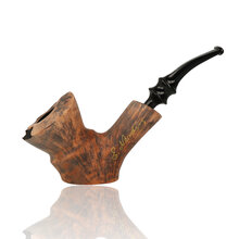 Erik Nording Freehand Signature Black Grain Briar Pipe 192
