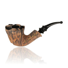 **DISCONTINUED** Erik Nording Freehand Signature Black Grain Briar Pipe 193