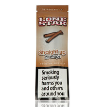 Lone Star (Straight Up) Cigar Wraps - Pack of 2