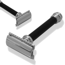 9038011 Merkur Barber Pole Black Long Handled Safety Razor (38011)