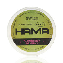  Hama Tobacco Free Nicotine Pouches Strawberry Raspberry & Cherry 18mg