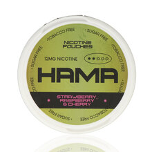 Hama Tobacco Free Nicotine Pouches Strawberry Raspberry & Cherry 12mg