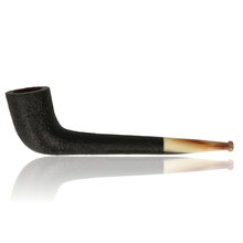 Ropp Vintage Horn Pipe Sandblast Zulu Briar Pipe ROP-081