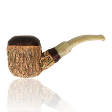 Tommaso Spanu Sughero Bent Handmade Italian Briar Pipe