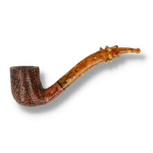 Paronelli Petite Bent Sandblast Freehand Briar Pipe