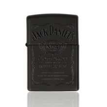 008085 Jack Daniels Matte Black Regular Zippo Lighter