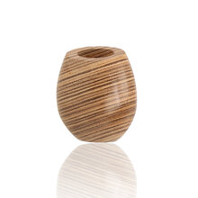 Front view of Talamona Toscano Zebrano 04 pipe bowl