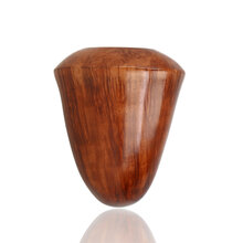 Front angle of the Brebbia Pipa MPB Bamboo Pura Naturale 2560 briar pipe with bamboo shank and acrylic stem