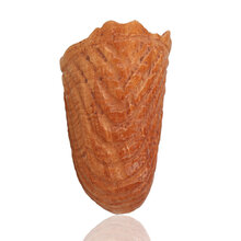 front angle of the Paronelli Sandstorm Natural Intarsio artisan briar pipe with rusticated bowl and marbled acrylic stem