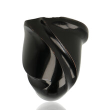 Close view of Erik Nording Freehand Special Ebony 220 showing carved ebony freehand bowl