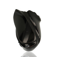 Top view of Erik Nørding Freehand Special Ebony Pipe 221 showing carved bowl shape and rim detail