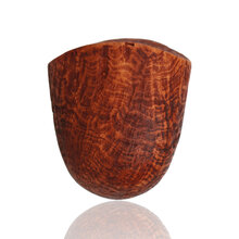 Close-up of Talamona Sabbiato S Dublin briar pipe bowl showing textured sandblast grain