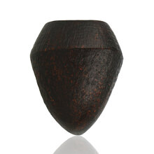 Close-up of Talamona Sabbiato calabash bowl showing deep sandblasted briar grain and flared shape
