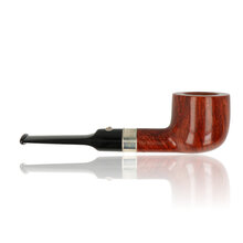 Side view of Barling Benjamin 1813 billiard pipe showing compact bowl and fishtail stem