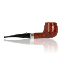 Side view of Barling Benjamin 1816 apple pipe showing rounded bowl and straight stem
