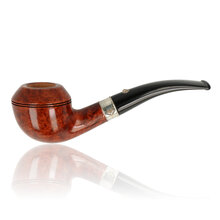 Barling Benjamin The Very Finest 1819 bent Rhodesian briar pipe with smooth finish