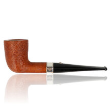 Barling Benjamin Fossil 1815 stack briar pipe with rusticated finish
