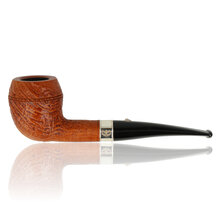 Barling Benjamin Fossil 1817 Rhodesian briar pipe with rusticated finish