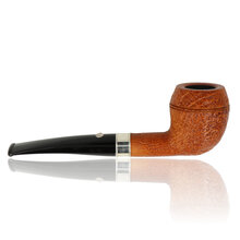Side view of Barling 1817 Rhodesian pipe showing twin bead lines and black stem