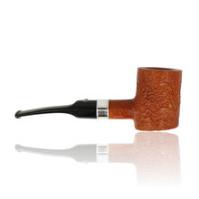 Side view of Barling 1820 poker pipe showing flat base and black stem