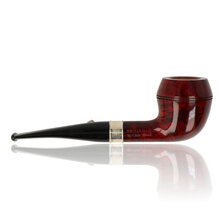 Side view of Barling 1817 Rhodesian pipe showing twin bead lines and straight stem