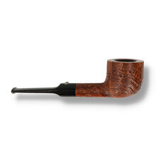 Side view of Barling Fossil pot pipe showing wide squat bowl and straight stem