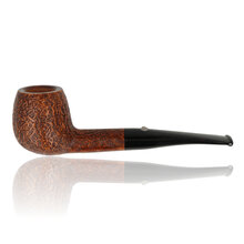 Barling Marylebone Fossil straight apple briar pipe rusticated finish