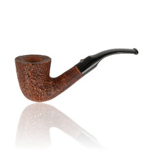 Barling Marylebone Fossil 9mm Bent Dublin Briar Pipe