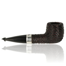 a peterson straight billiard in a rusticated finish