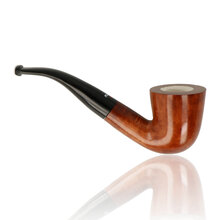 Side view of Dr Plumb 4598-05 pipe showing flared Dublin bowl and smooth finish