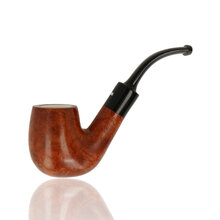 Dr Plumb 4598-02 bent billiard pipe with 9mm filter and meerschaum lining