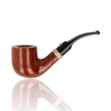Barling Trafalgar 1823 briar pipe polished finish curved stem