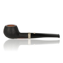 Barling Trafalgar Fossil 1818 straight apple pipe sandblasted briar