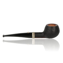 Barling 1818 Fossil straight apple pipe metal band and bowl detail